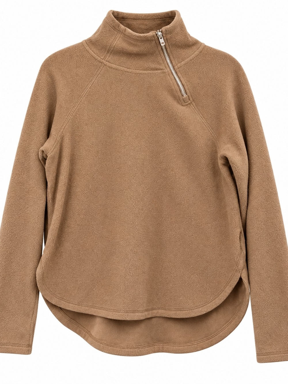 Calvin Klein Performance Women's Small Tan Fleece Quarter Zip Pullover